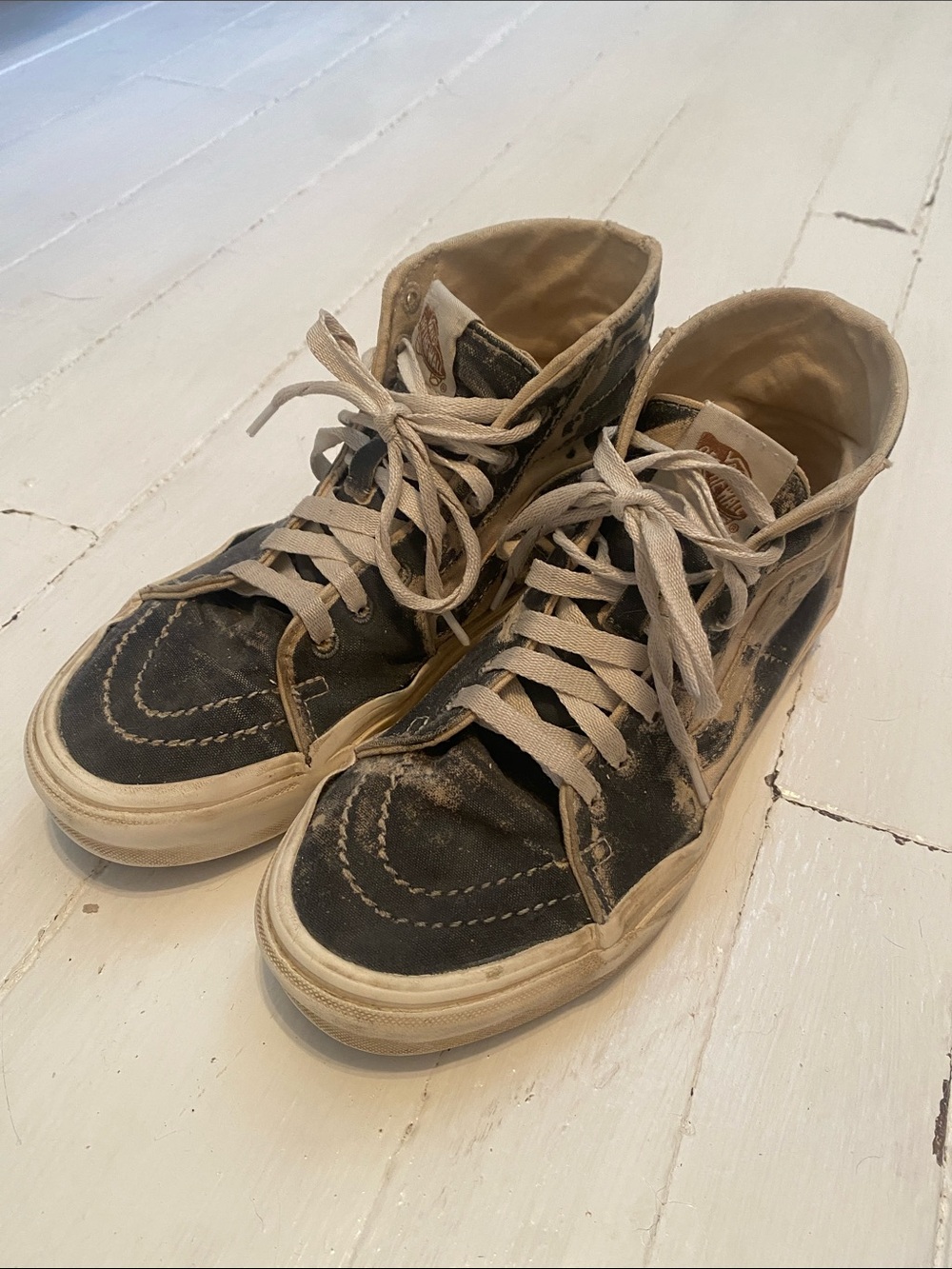 Vans Blue and White Sk8-HI Tapered Eco Theory